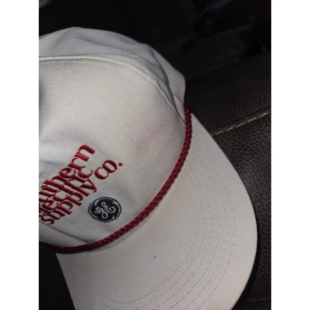 Vintage Southern Supply Co GE Trucker Hat Cap Snapback General Electric Logo